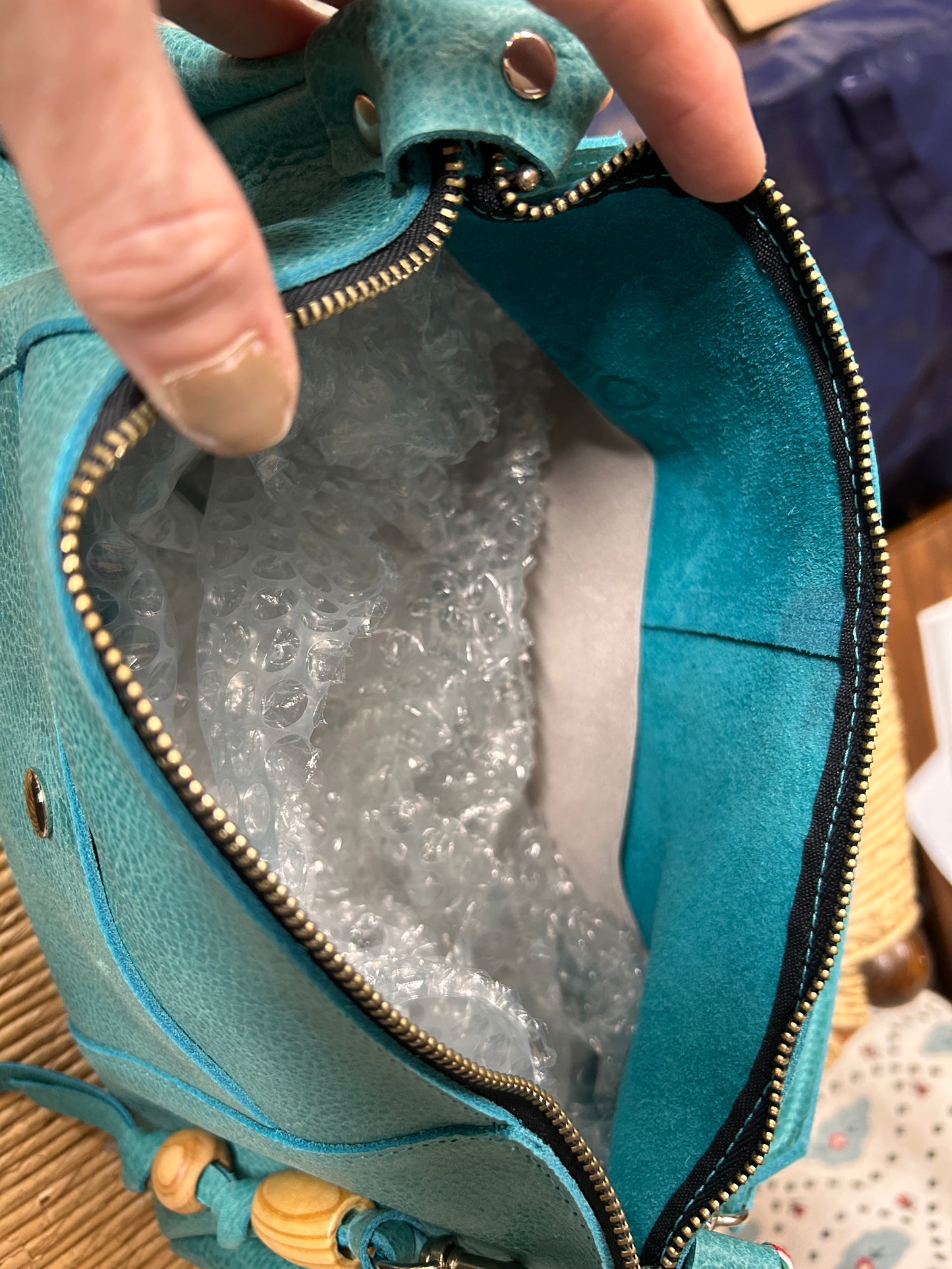 SALE - Piper Baguette Leather Shoulder Bag