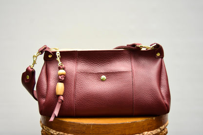 Piper Baguette Leather Shoulder Bag