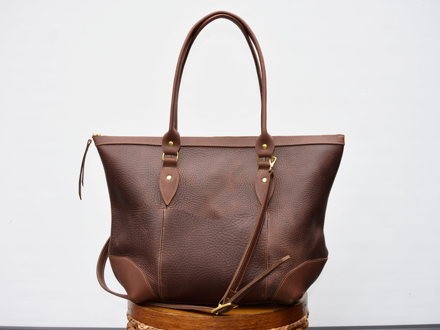 Eliot Oversized Leather Tote / Weekender  duffle