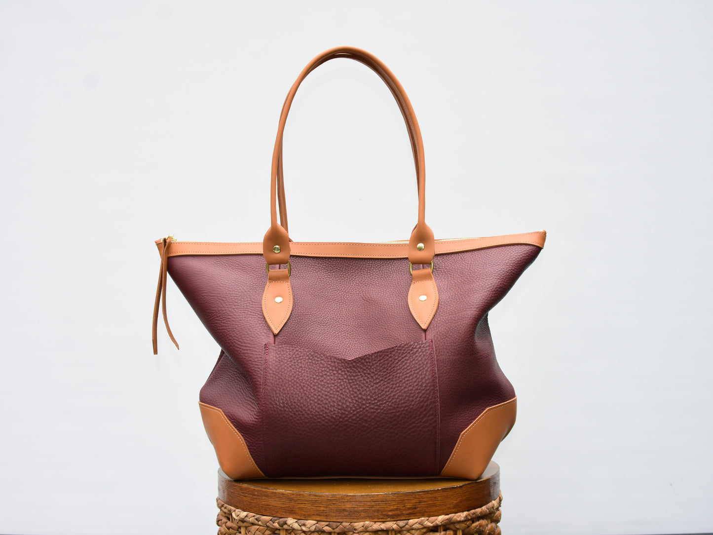 Eliot Oversized Leather Tote / Weekender  duffle