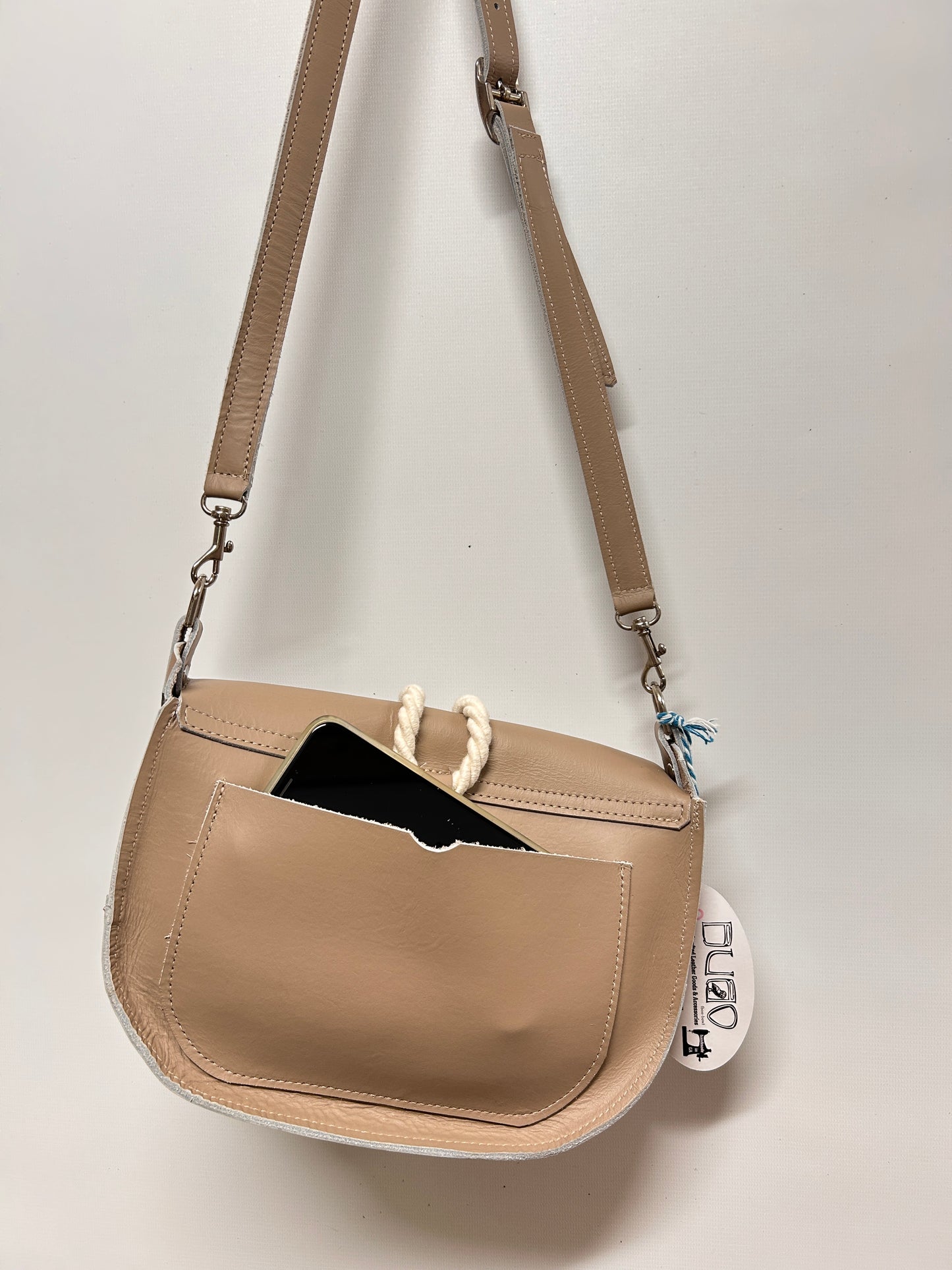 SALE!  Maddie Leather Saddle Bag Crossbody