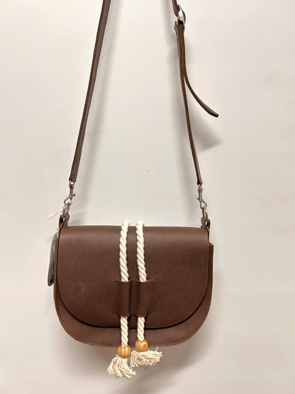 SALE!  Maddie Leather Saddle Bag Crossbody