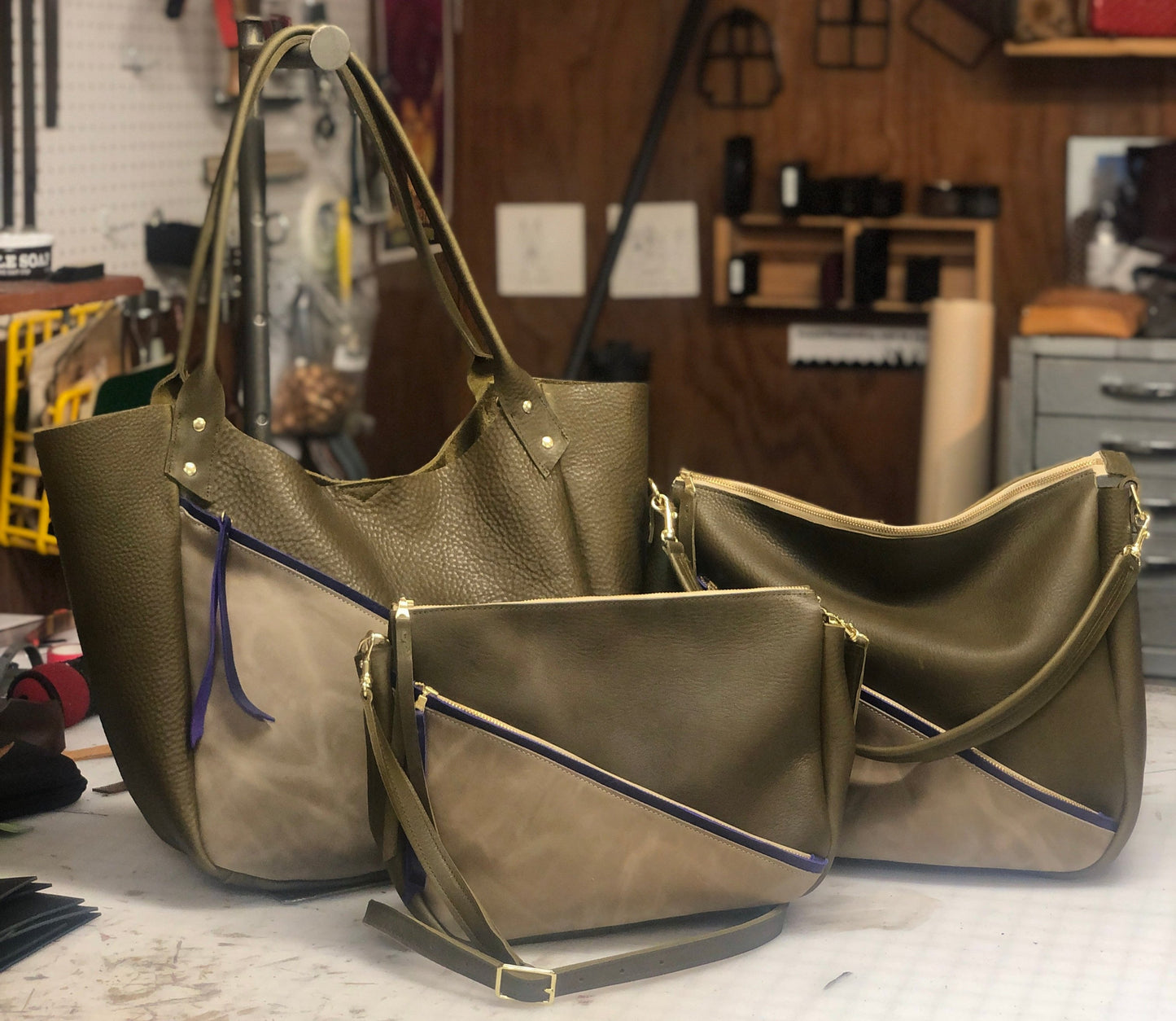 Aurora Leather Carryall