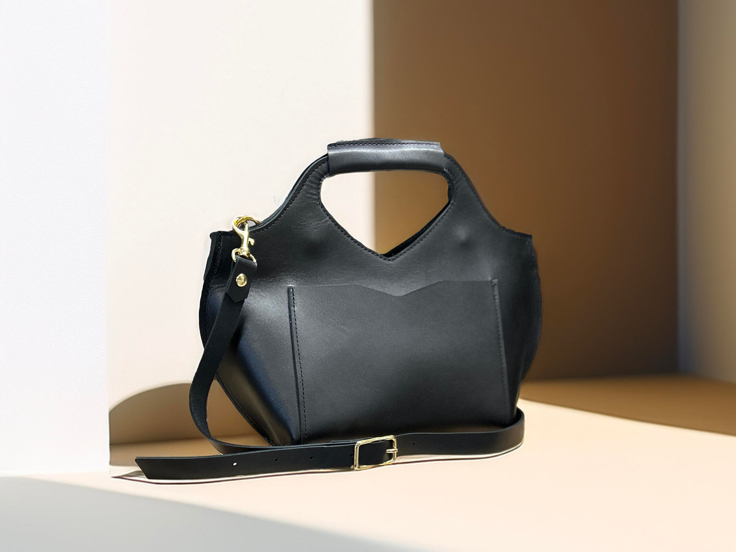 Jannie Leather Mini Satchel Bag