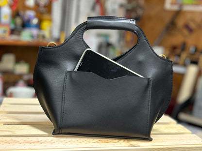 Jannie Leather Mini Satchel Bag