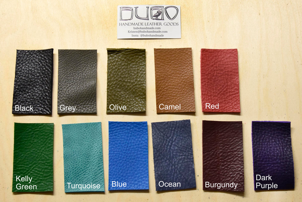 Flat Zip Leather Pouch