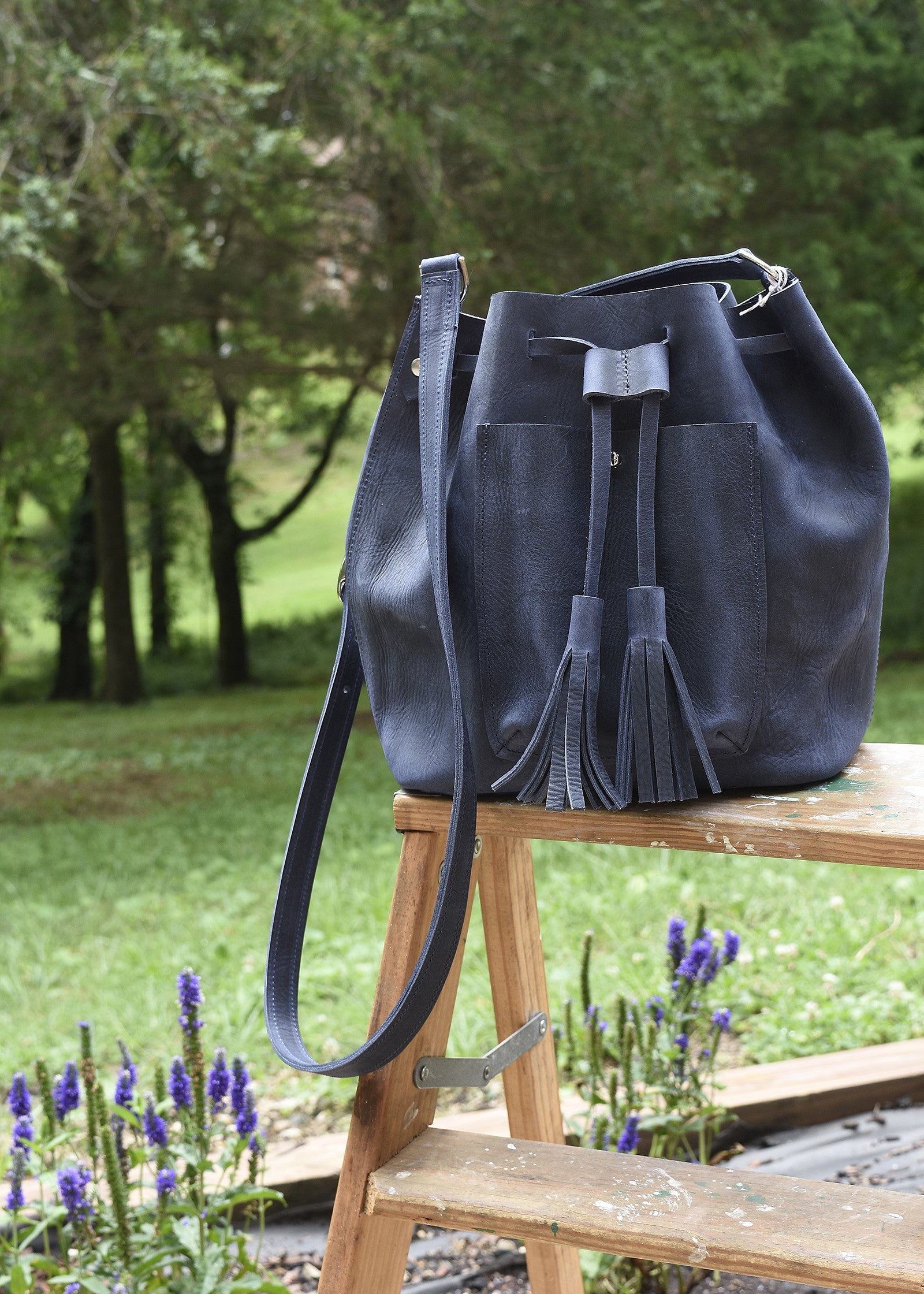 Mimco - Mimco Black Crossbody Bag With Tassels on Designer Wardrobe