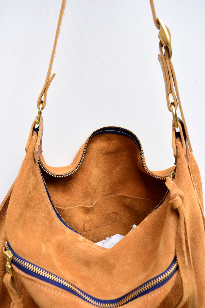 Zuri Suede Leather Hobo - Suede Shoulder Bag