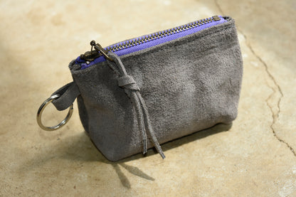 Lil' Softie - Suede Zip Coin Pouch