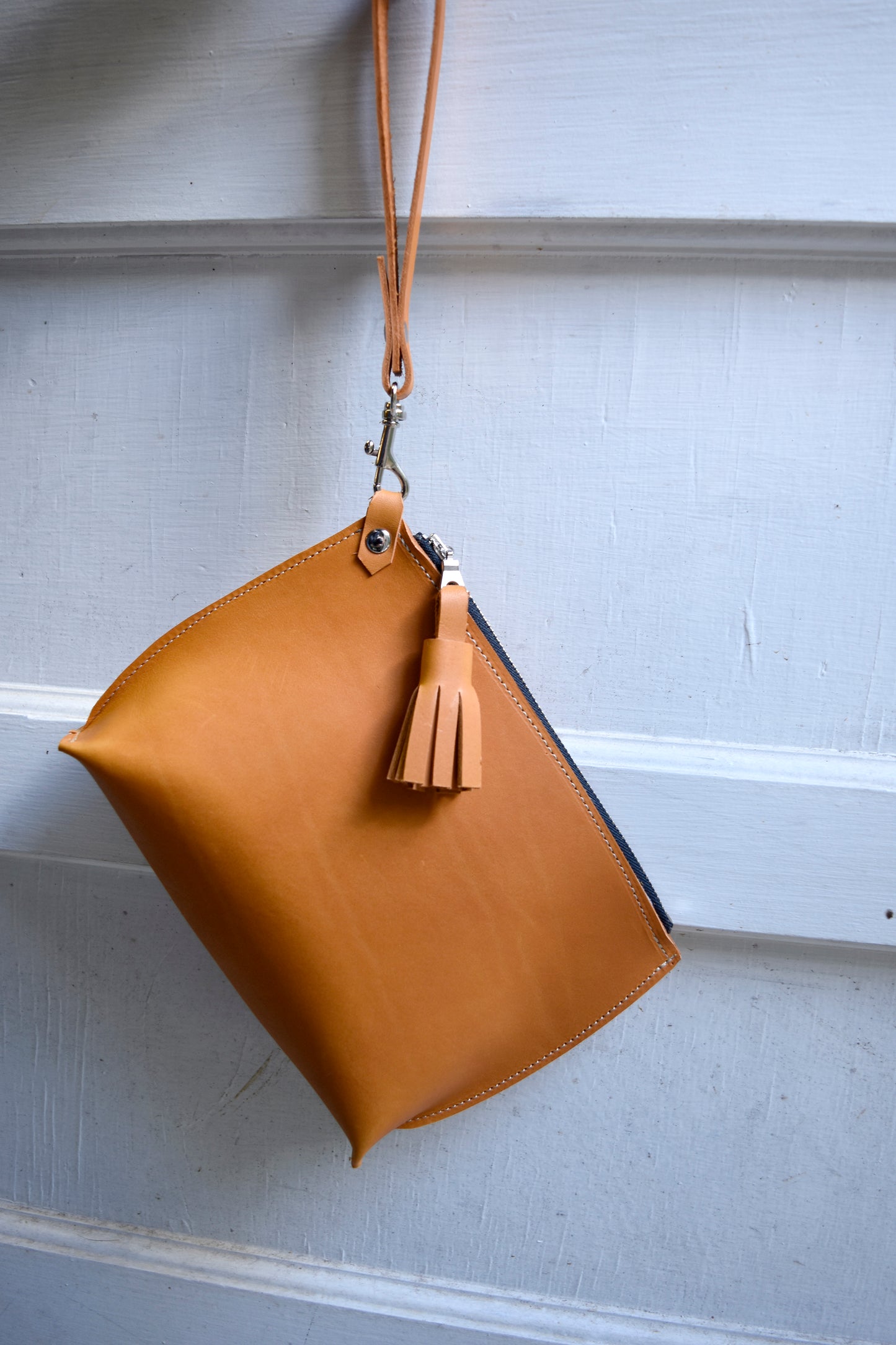 Everyday Leather Wristlet Clutch