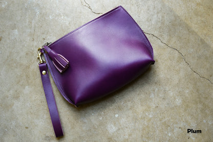 Everyday Leather Wristlet Clutch