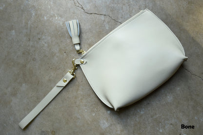 Everyday Leather Wristlet Clutch