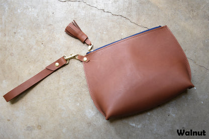 Everyday Leather Wristlet Clutch