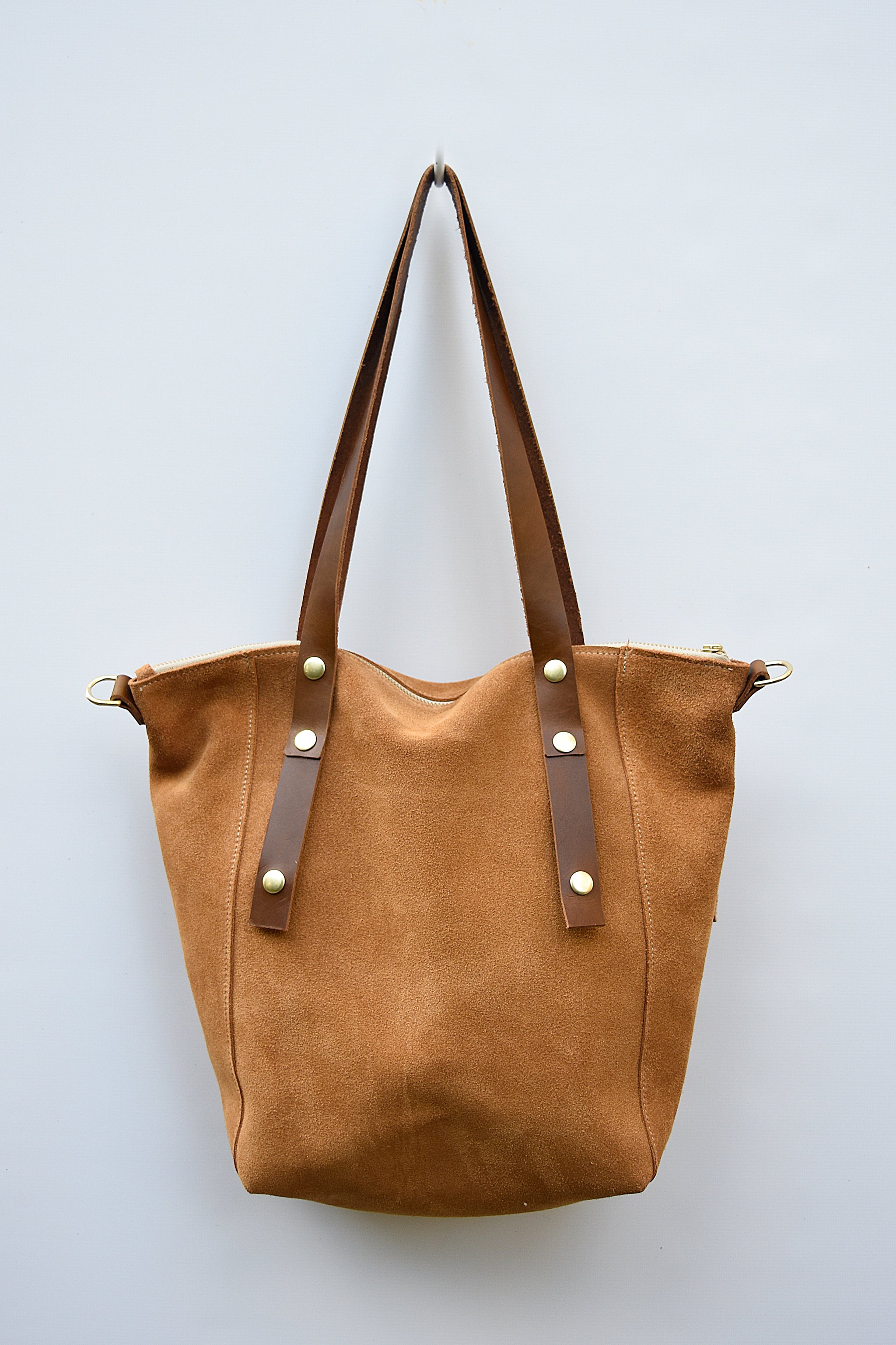 Suede Shoulder Bag Green Leather Shopper Bag Slouch Bag 