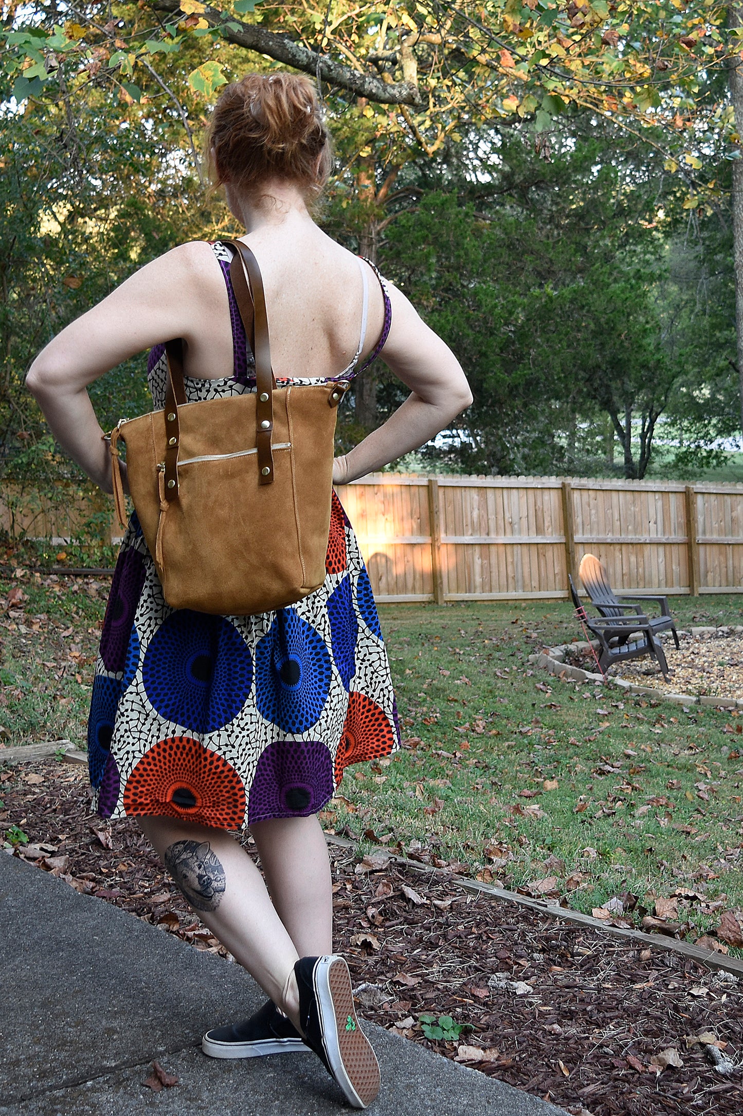 Zelda Leather Suede Tote