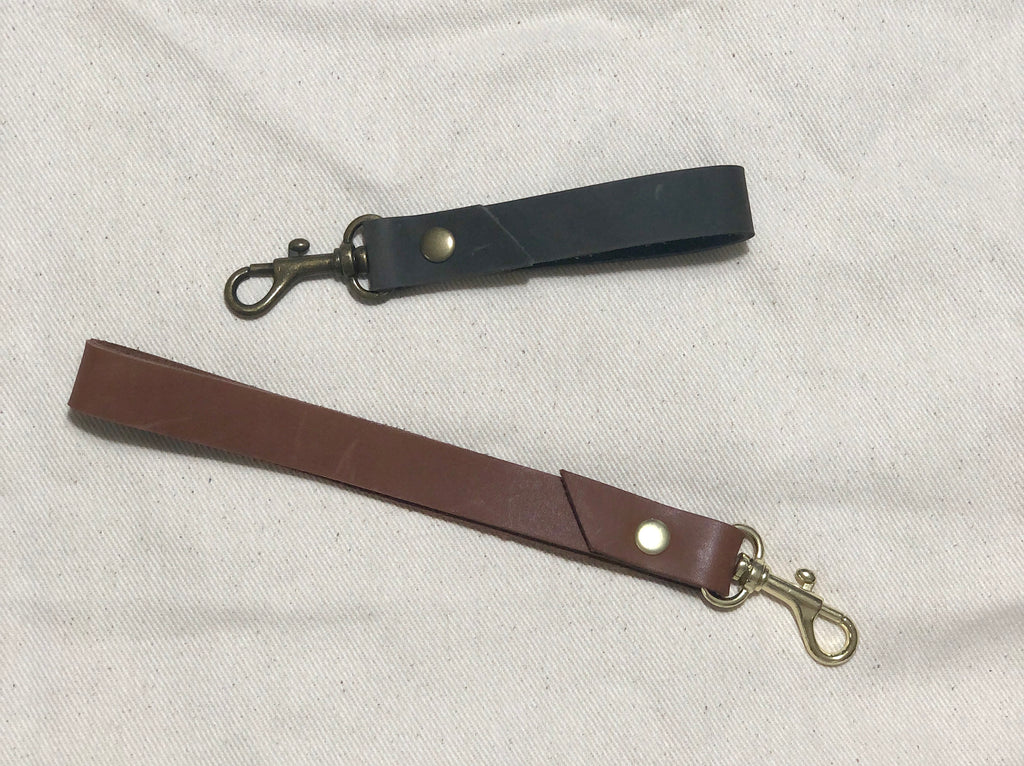 Leather Wrist Strap, Wristlet Key Fob, Lanyard Strap