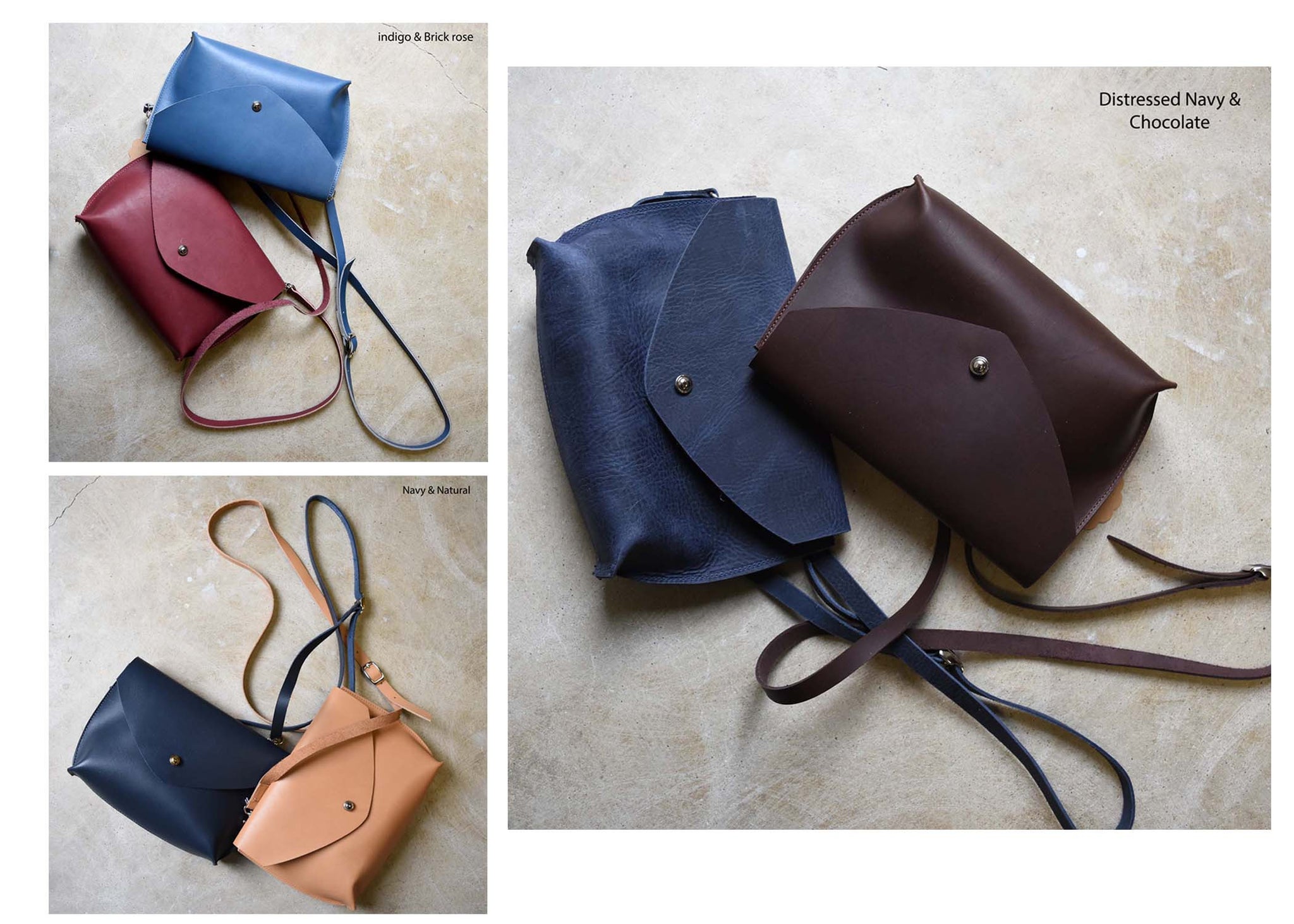 Buy wholesale Leather Big Size Envelope Crossbody Bag