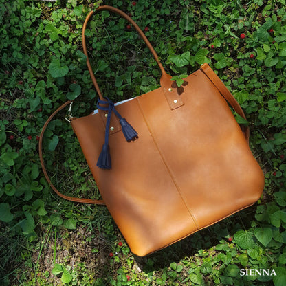 Athena Leather Tote Bag /  Women's Leather Tote